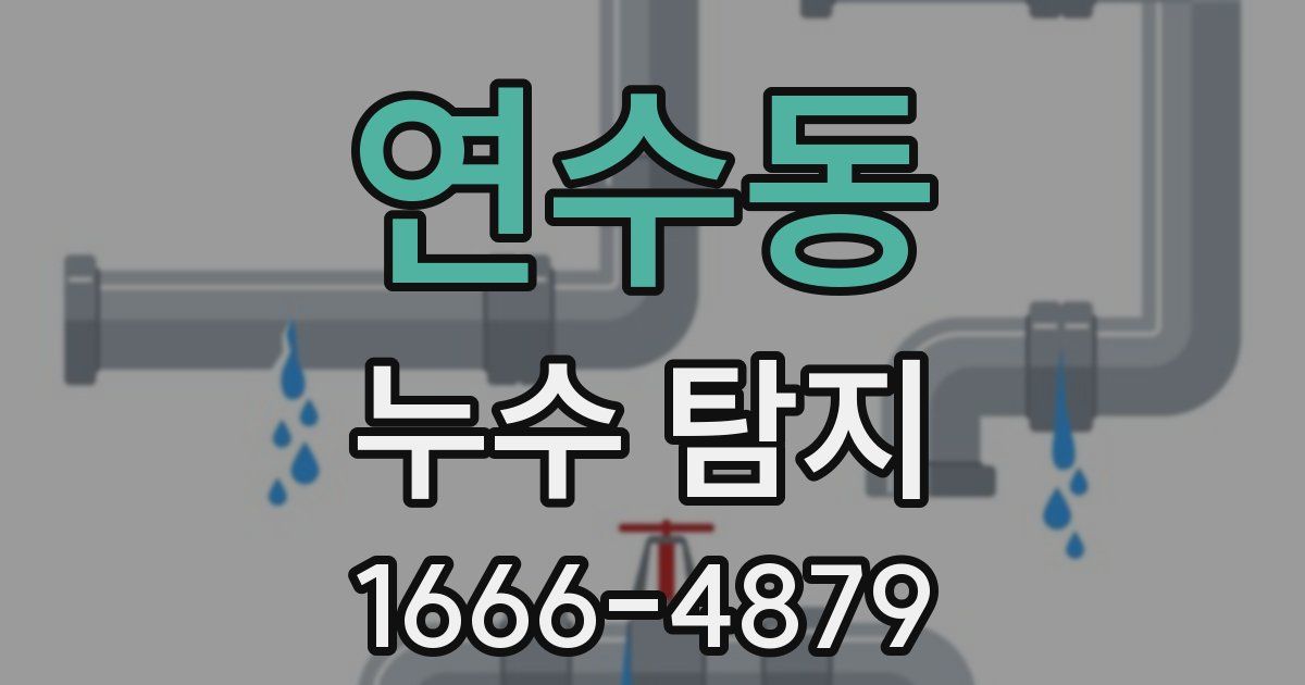 연수동 누수 탐지