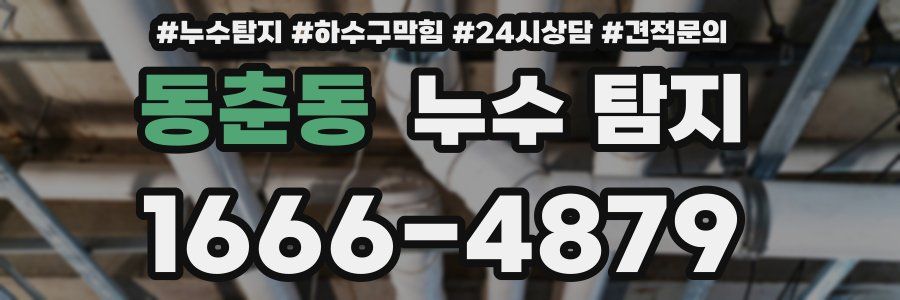 동춘동 누수 탐지