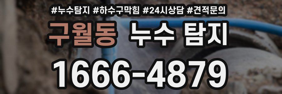 구월동 누수 탐지