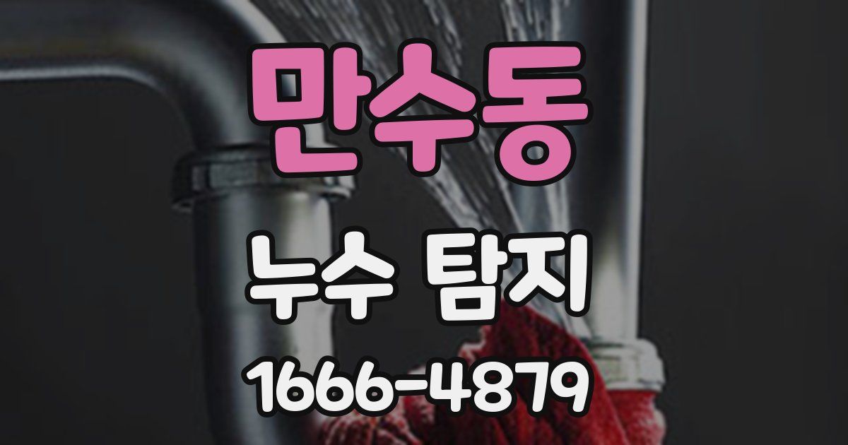 만수동 누수 탐지