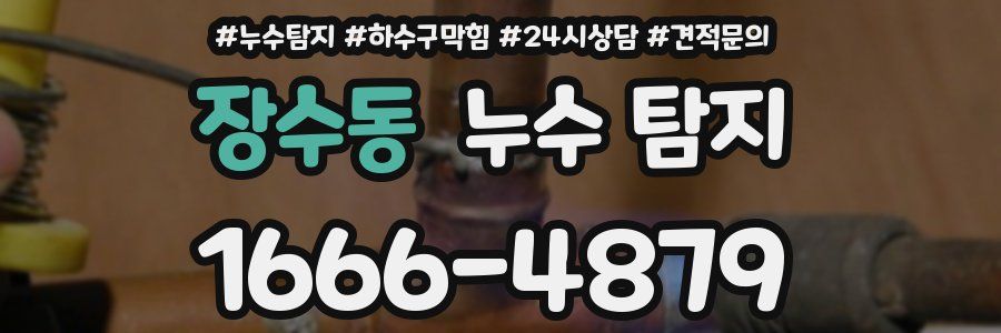 장수동 누수 탐지