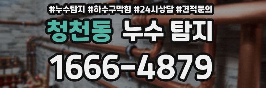 청천동 누수 탐지