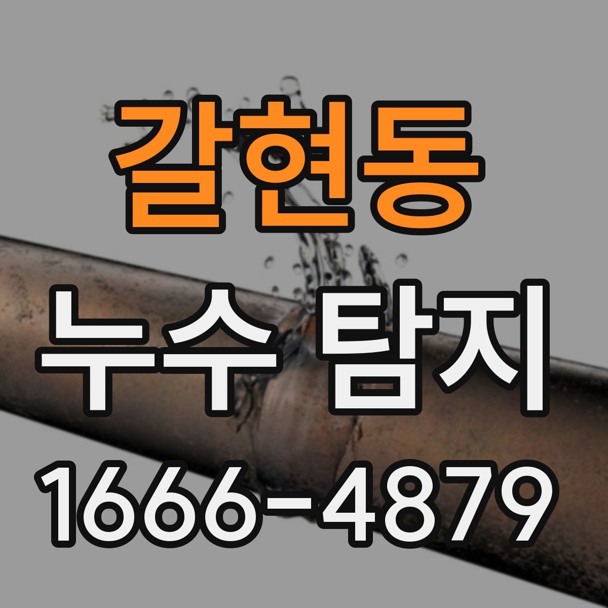 갈현동 누수 탐지