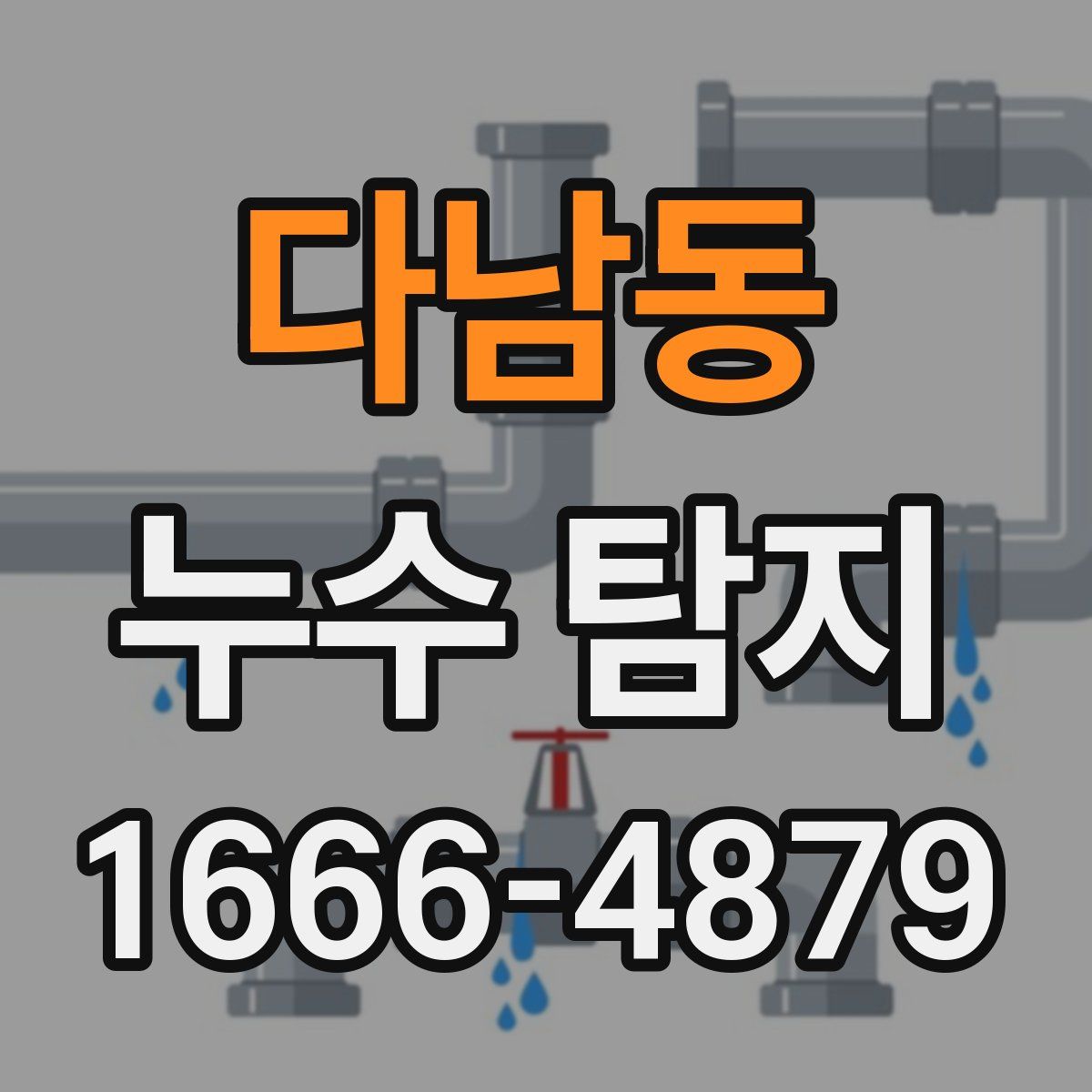 다남동 누수 탐지