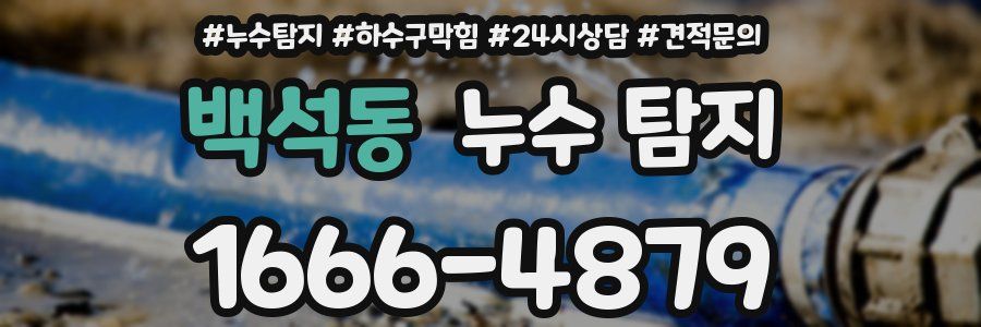 백석동 누수 탐지