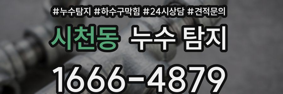 시천동 누수 탐지