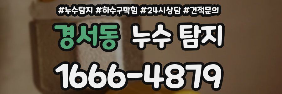 경서동 누수 탐지