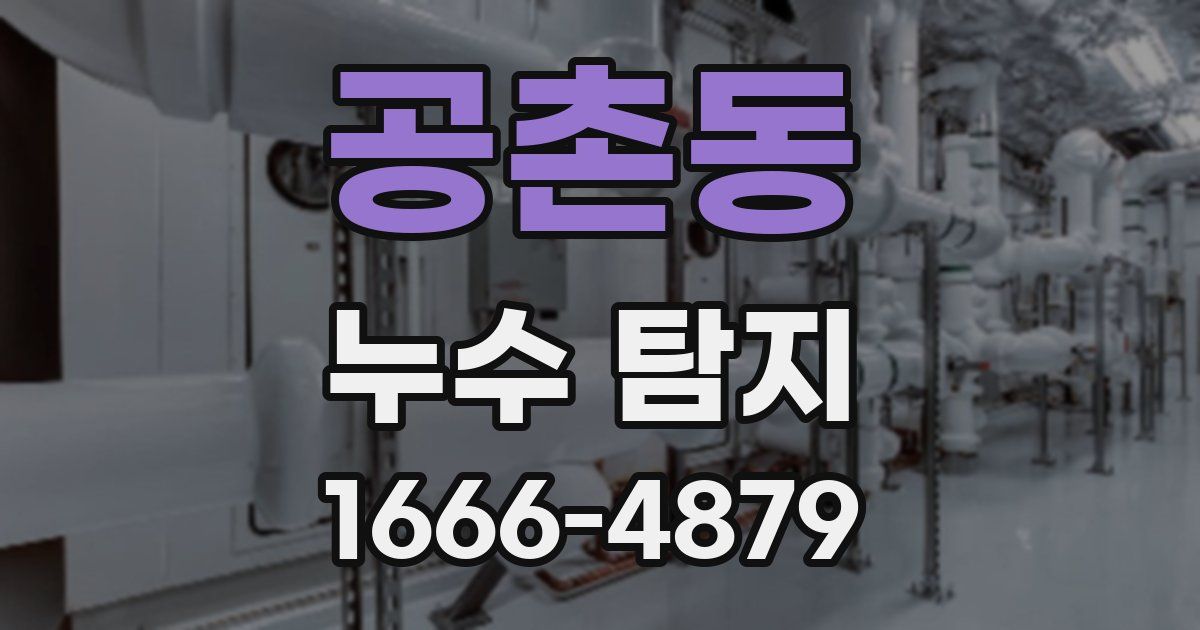 공촌동 누수 탐지