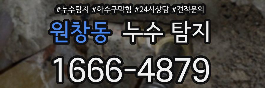 원창동 누수 탐지