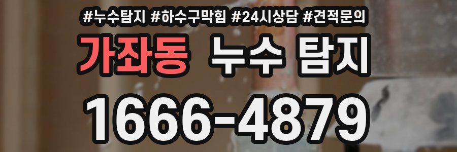 가좌동 누수 탐지