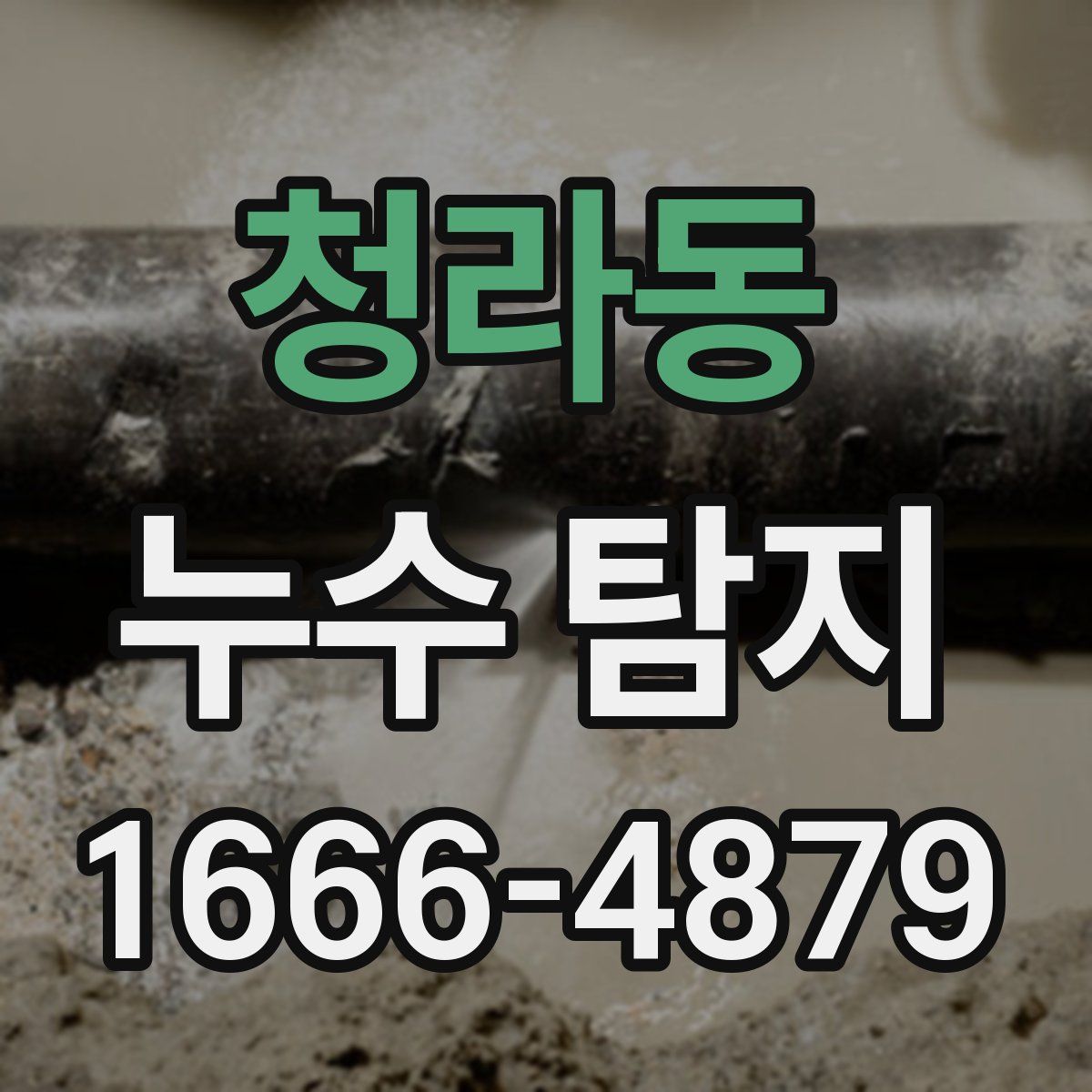 청라동 누수 탐지
