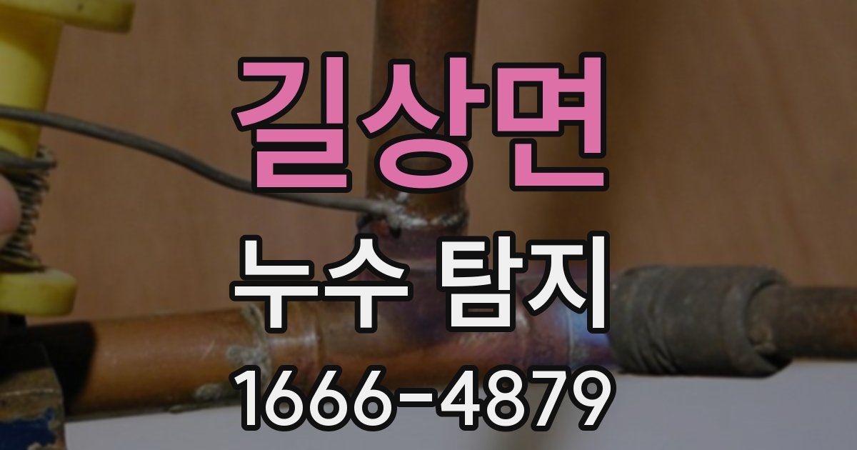 길상면 누수 탐지