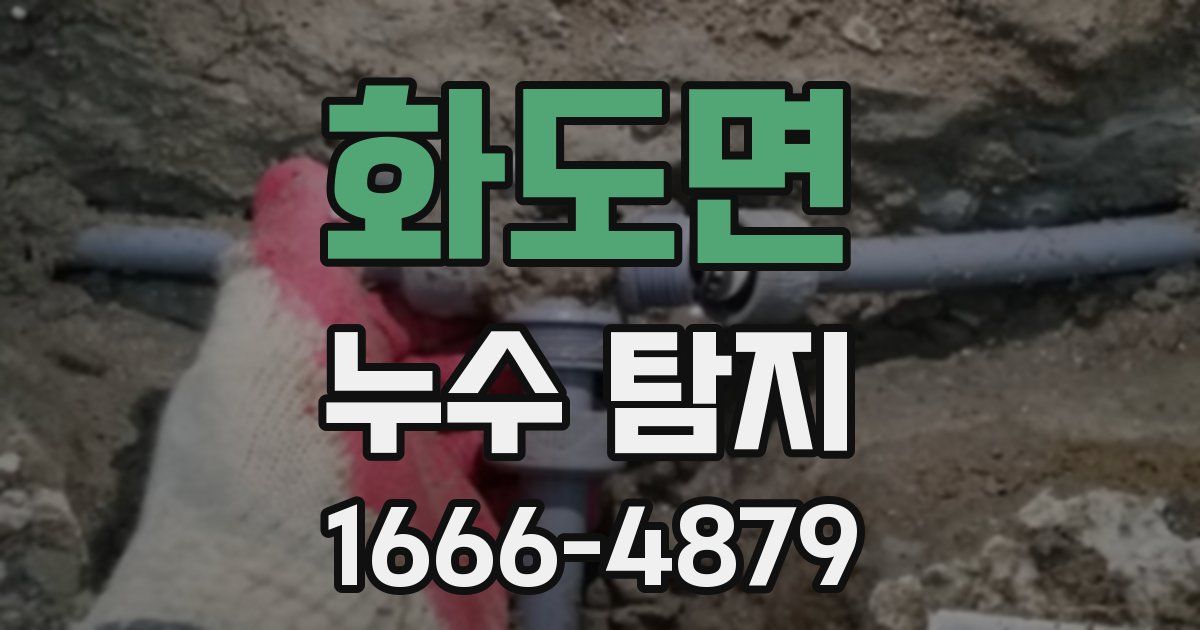 화도면 누수 탐지