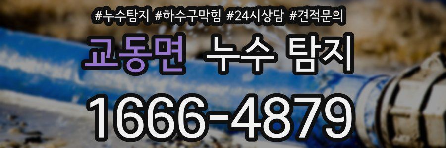 교동면 누수 탐지