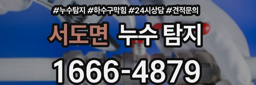 서도면 누수 탐지