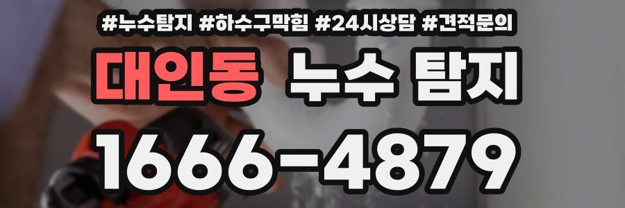 대인동 누수 탐지