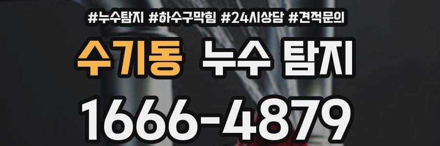 수기동 누수 탐지