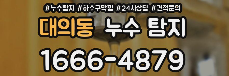 대의동 누수 탐지