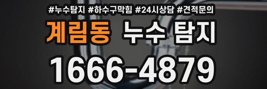 계림동 누수 탐지
