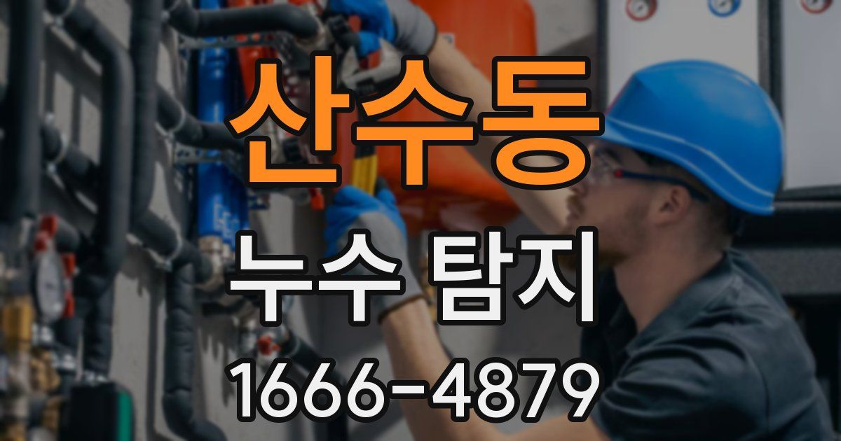 산수동 누수 탐지