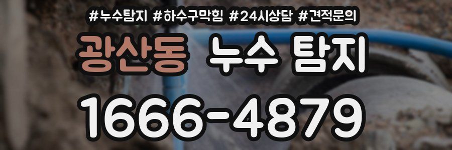 광산동 누수 탐지