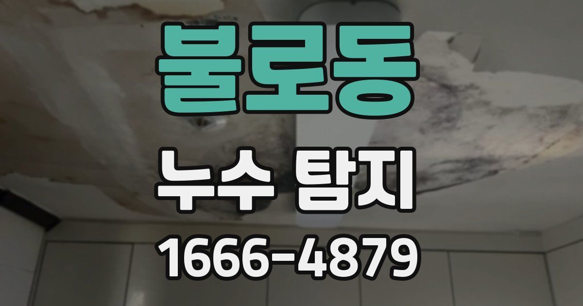 불로동 누수 탐지