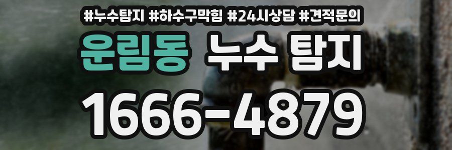 운림동 누수 탐지