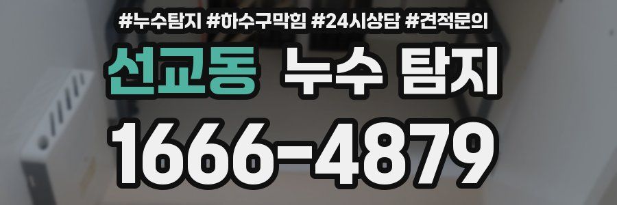 선교동 누수 탐지