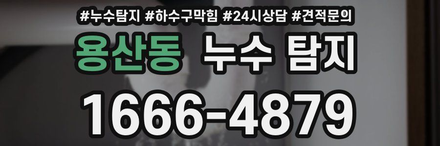 용산동 누수 탐지