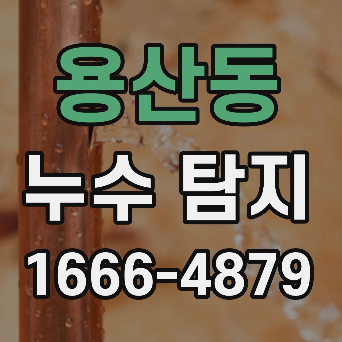 용산동 누수 탐지