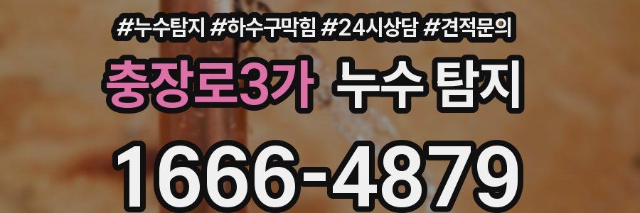 충장로3가 누수 탐지