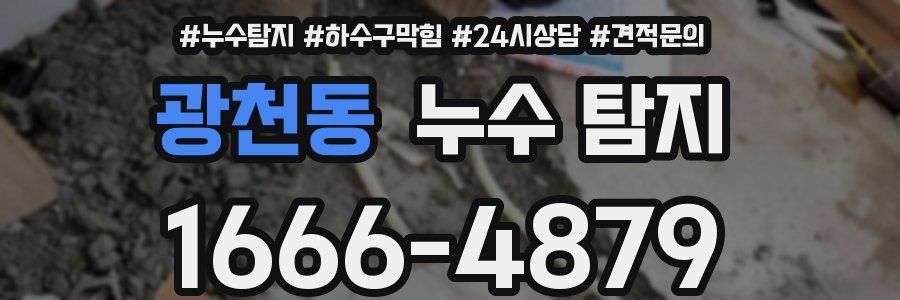 광천동 누수 탐지