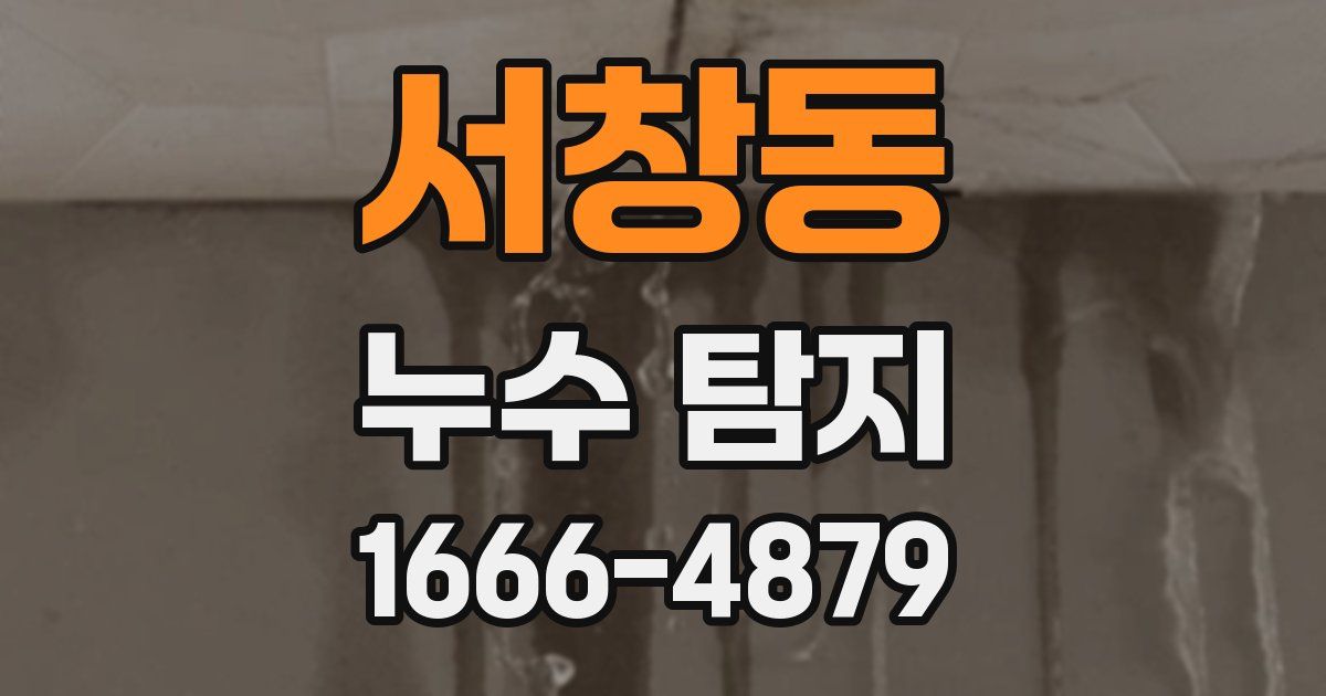 서창동 누수 탐지