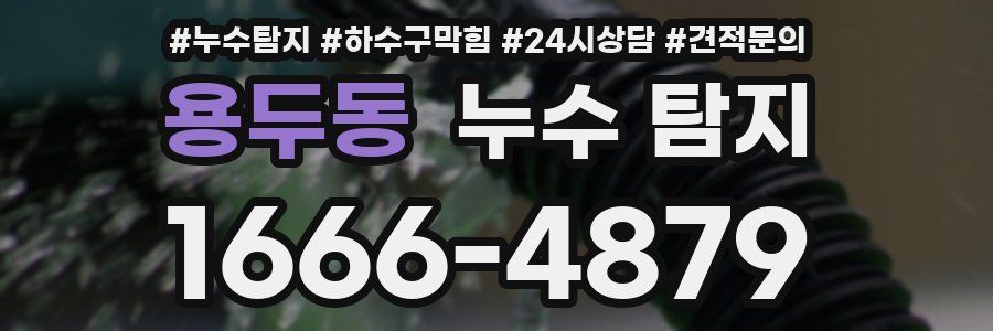 용두동 누수 탐지