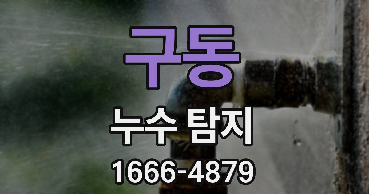 구동 누수 탐지