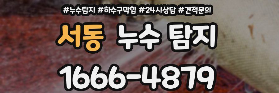 서동 누수 탐지