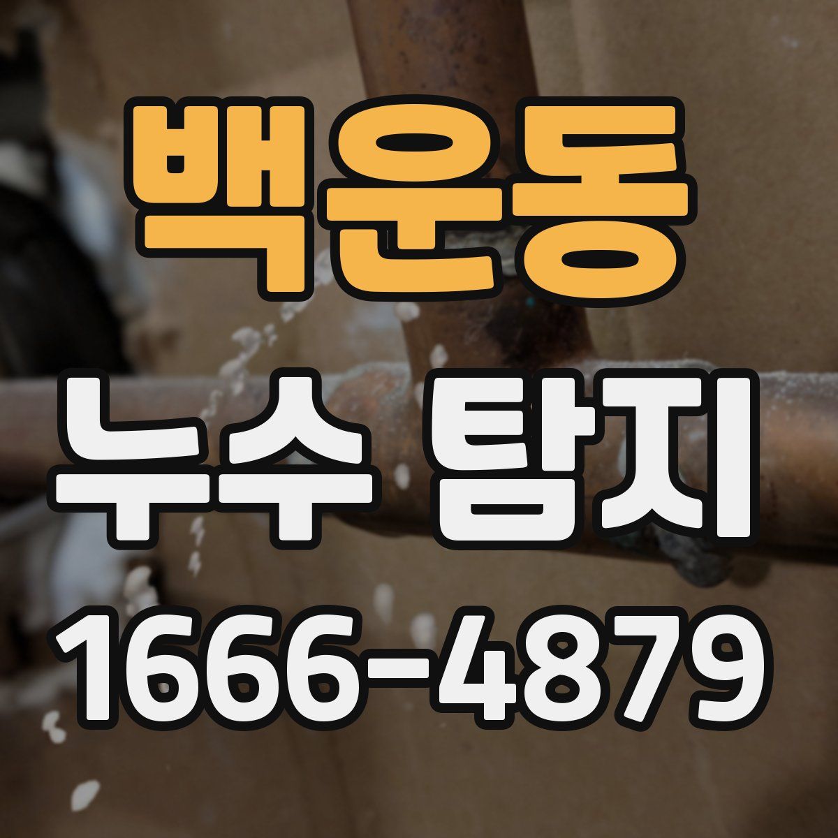 백운동 누수 탐지