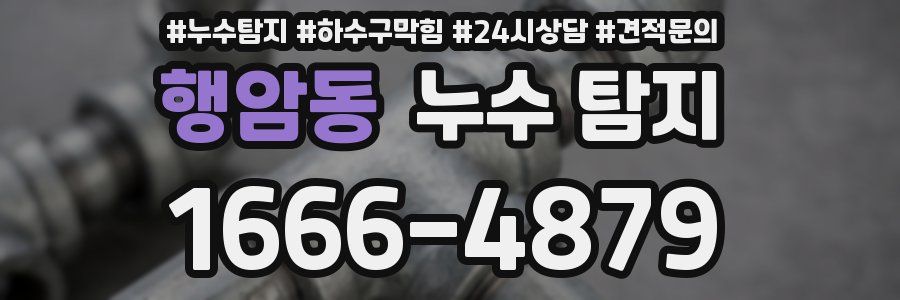 행암동 누수 탐지