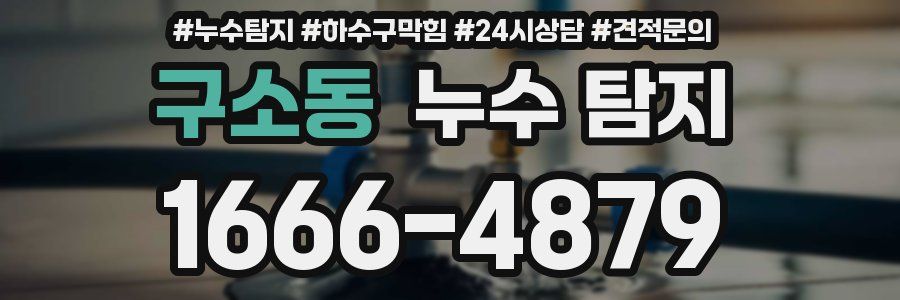 구소동 누수 탐지