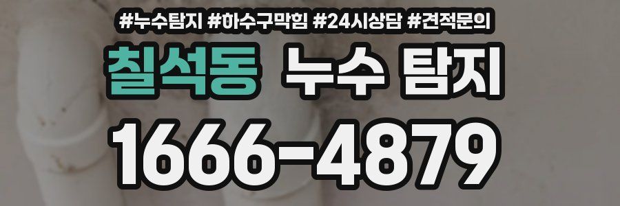 칠석동 누수 탐지