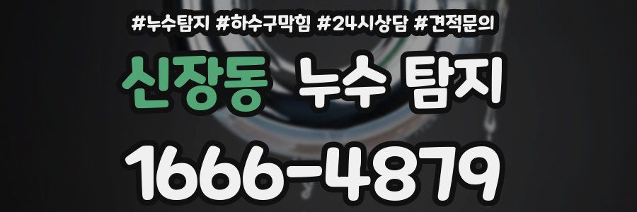 신장동 누수 탐지