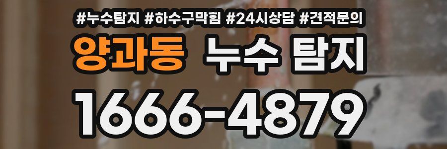 양과동 누수 탐지