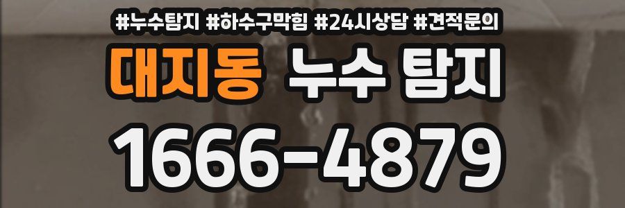 대지동 누수 탐지