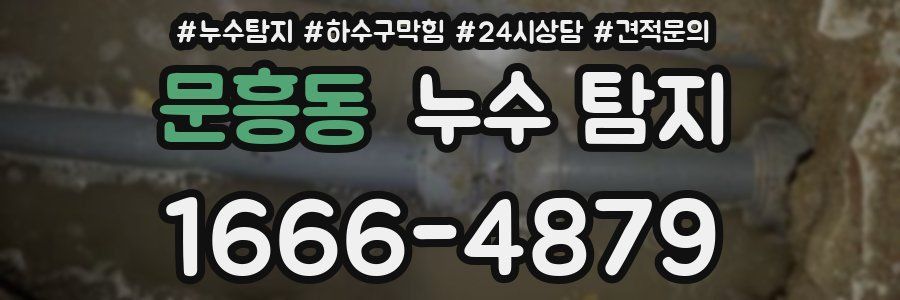 문흥동 누수 탐지