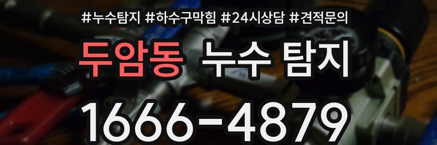 두암동 누수 탐지