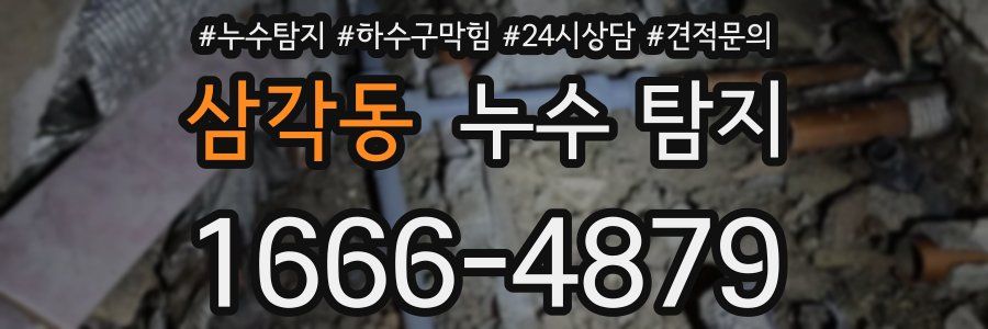 삼각동 누수 탐지