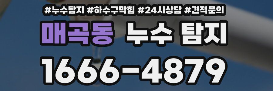 매곡동 누수 탐지