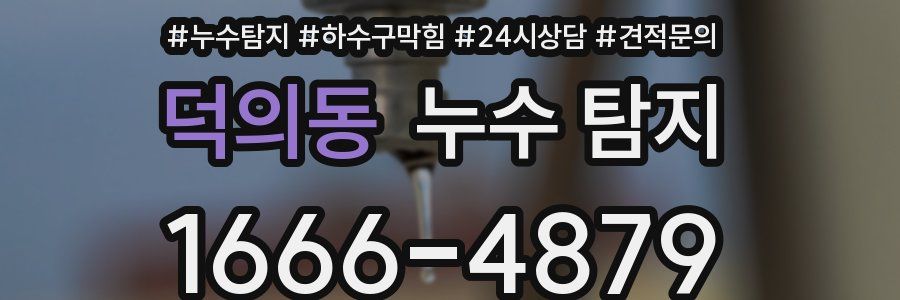 덕의동 누수 탐지