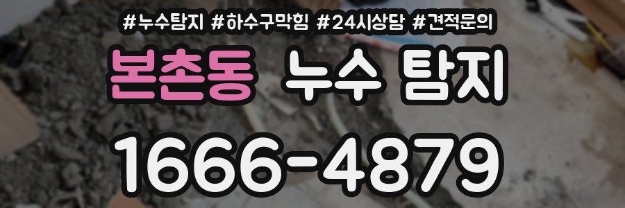 본촌동 누수 탐지