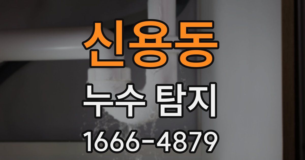 신용동 누수 탐지